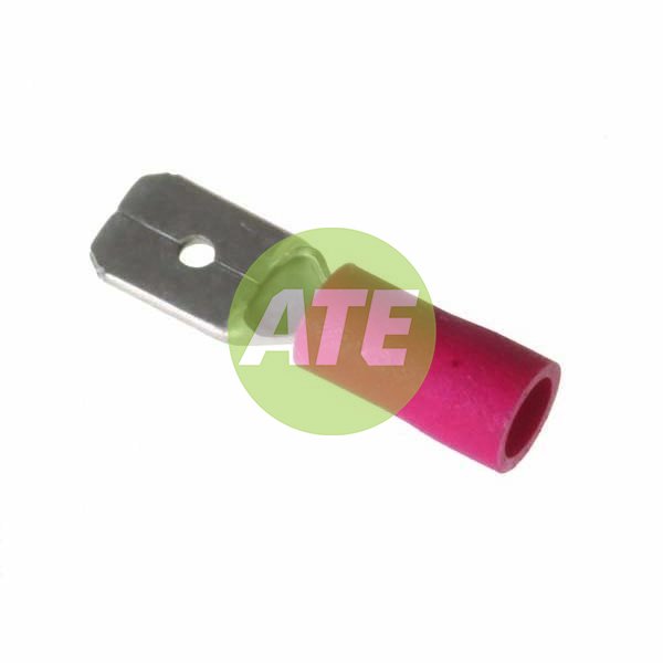 Red Tab Terminal 6.3mm - Part Insulated - 50Pk